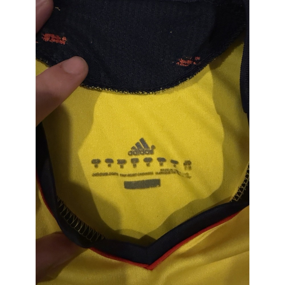 Adidas Colombia National Team 2014 Home Soccer Jersey Yellow Mens M World Cup - Picture 6 of 10